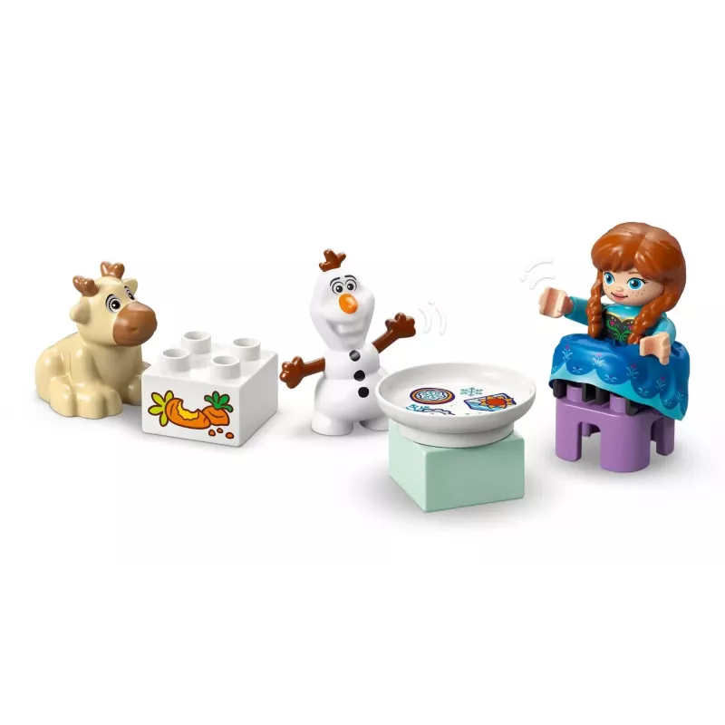 Ehitusmänguasi LEGO DUPLO 10455 Disney Anna ja Elsa jääpalee pidu — DUPLO komplekt, 54 detaili, 4 minifiguuri, vanusele 2+