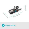 Aku-kettsaag PowerSaw 250/18V P4A kasutusvalmis komplekt (Hall/türkiissinine, Li-Ion aku 2,5Ah P4A, POWER FOR ALL ALLIANCE)