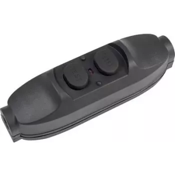 Vahelüliti AS Schwabe 45221 PRCD-ga, 230 V, IP55, must