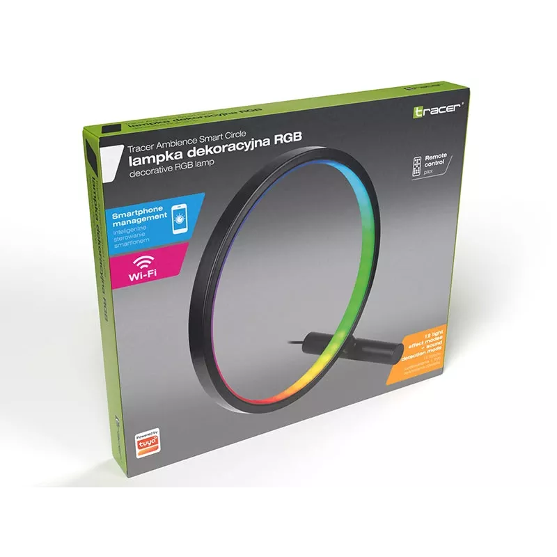 Lauavalgusti TRACER Ambience Smart Circle LED RGB — dekoratiivne nutikas LED-ring