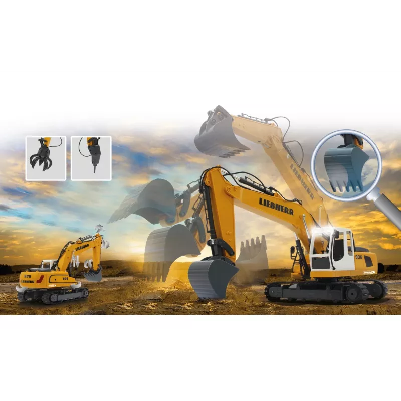 JAMARA Liebherr R936, ekskavaator, 1:20, alates 8. eluaastast, 1,22 kg