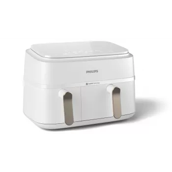Philips 3000 seeria NA353/10 fritüür Topelt 9 L Eraldiseisev 2750 W Kuumaõhufritüür Hõbedane, Valge