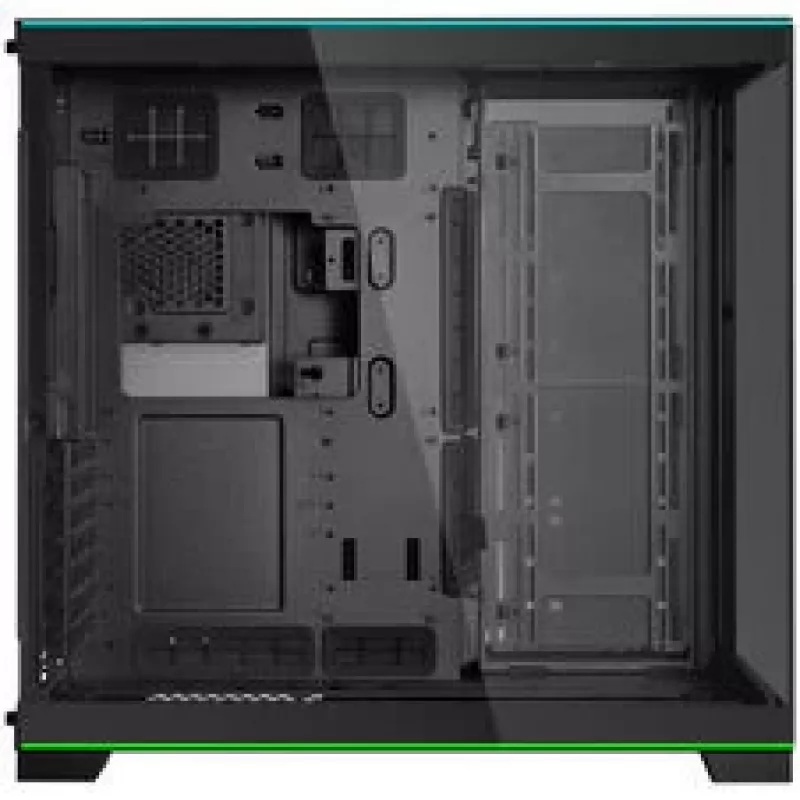 Lian Li O11 Dynamic EVO RGB PC-korpuse komplekt, Midi-Tower, ARGB, karastatud klaas + 6x UNI FAN SL-INF vastupidise labaga ventilaator - must