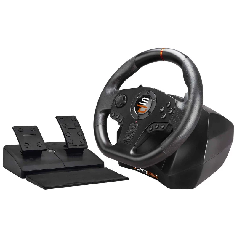 Subsonic SA5595-PC-mängukontroller Must USB-rool + pedaalid