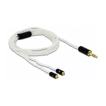 Audio kaabel DeLOCK 85845 1.2m 3.5mm 2x MMCX Valge