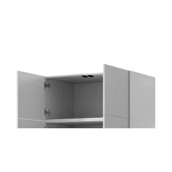 Cama meble riidekapp PAFOS 2D BASE 90×55,5×45 cm valge matt, 2 ust