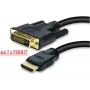 HDMI-DVI-kaabel ShiverPeaks 77485-RE, 5 m, kullatud pistikutega