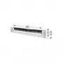 Rack kaabel Grommet apraNET 19 tolli 1U RAL 7035 — kaablisisestuspaneel 19-tollise 1U raami jaoks