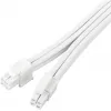 Toiteploki pikenduskaabel SILVERSTONE EPS 12V 8‑pin (30 cm) valge SST-PP07E-EPS8W-V2