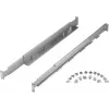 Rack rail kit PowerWalker 10120531 — hõbedane, laius 550 mm, kõrgus 140 mm, sügavus 70 mm, toetab kapi sügavust 78–120 cm, kaal 3,1 kg