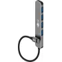Goobay 79157 - USB-C 3.2 jaotur, 4 porti, 5 Gbit/s, 4x USB-A 3.2 - Digitaalne/Andmeedastus (79157)