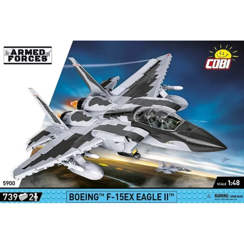 Cobi ehitusklotside Boeing F-15EX Eagle II mudelikomplekt COIB-5900, kogumisväärne mõõtkavas ehituskomplekt