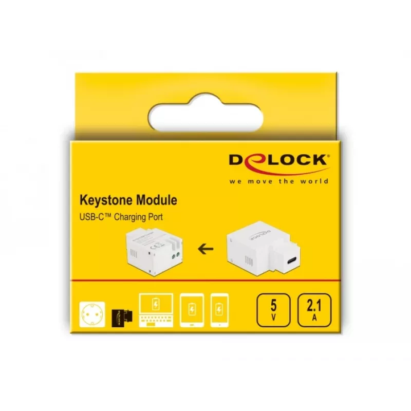 Keystone-moodul USB-C laadimisport DeLOCK 87792