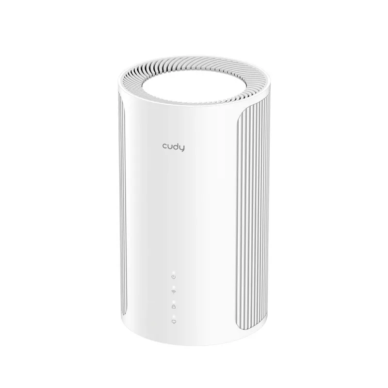 Võrgusilmaruuter Cudy M11000 kolmeribalise (2,4 / 5 / 6 GHz) Wi‑Fi 7 4x LAN valge, 4 sisemist antenni
