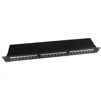 Gembird Cablexpert 1U raamile paigaldatav patch-paneel Cat5e must