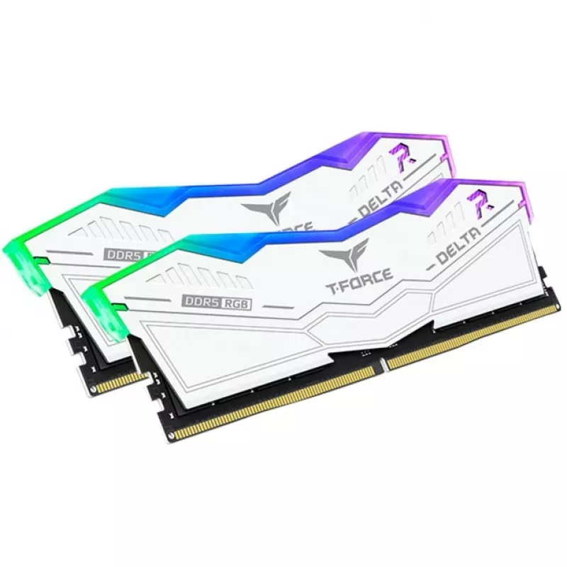 DIMM 64 GB DDR5-6000 (2x 32 GB) Dual-Kit, mälu valge, FF4D564G6000HC38ADC01, Delta RGB, INTEL XMP