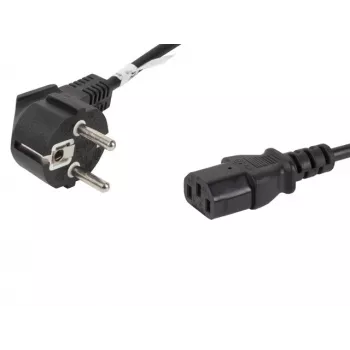 Lanberg CA-C13C-10CC-0018-BK toitekaabel must 1,8 m C13 pistikuga CEE7/7 (CA-C13C-10CC-0018-BK)