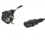 Lanberg CA-C13C-10CC-0018-BK toitekaabel must 1,8 m C13 pistikuga CEE7/7 (CA-C13C-10CC-0018-BK)