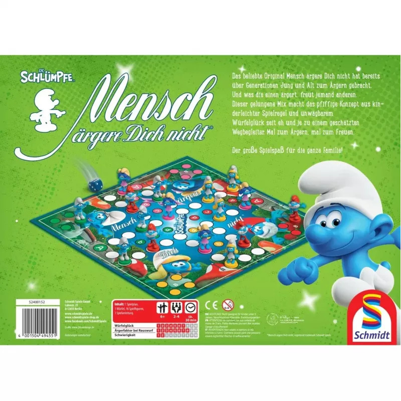 Schmidt Spiele Smurfide klassikaline Ludo lauamäng