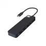 USB-C jaotur HYPER HD4101BKGL — 5 pordiga (USB-C, USB 3.2 Gen1 Type-A, HDMI 4K), 5000 Mbit/s, must