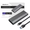 Qoltec korpus M.2 SATA (NGFF) SSD-kettale, USB-C