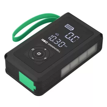 Akupank roheline Cell CJSGC03 8000 mAh Li-Ion, OLED-ekraan, USB-C ja USB-A, 500 mA väljund, sisseehitatud taskulamp