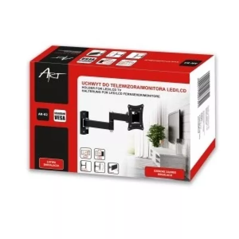 Hoidik teleri LCD/LED 10-27 15KG AR-82 reguleerimine vertikaalne/horisontaalne 28cm