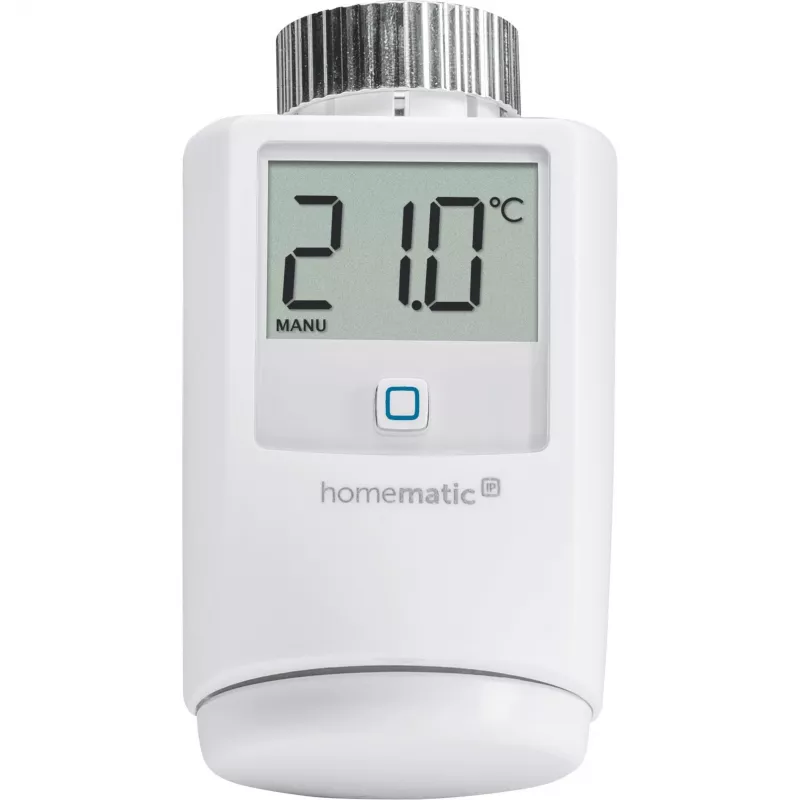 eQ-3 AG Homematic IP HMIP-eTRV, RF, 868,3 MHz, Valge, M30 x 1.5, IP20, Digitaalne