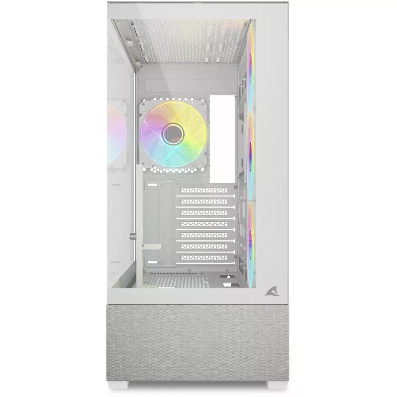 Sharkoon AK7 ARGB ATX arvutikorpus valge