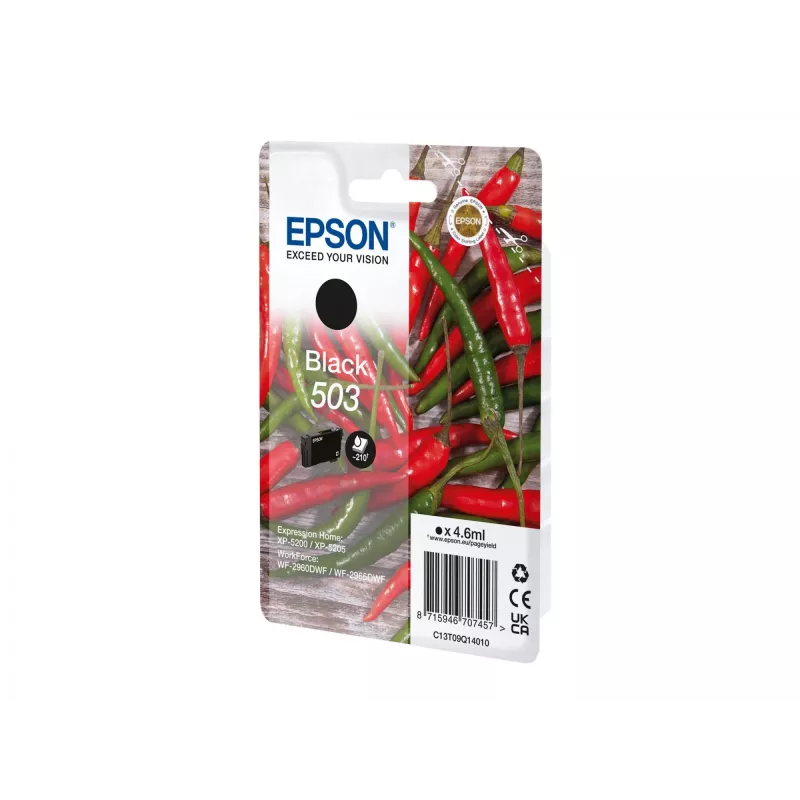 Epson 503 tindikassett 1 tk originaal standardmaht must