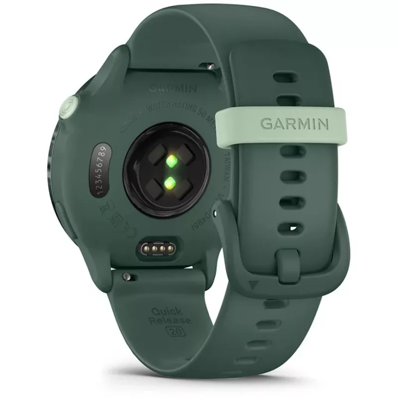 Nutikell GARMIN vívoactive 6 – spordikell, 42 mm alumiinium/polümeer korpus, AMOLED 1,2 tolli, GPS, 5 ATM, optiline pulss, SpO2, 8 GB, roheline