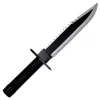 Fixed-blade survival knife cinema classic Rambo I CC-H1 — 360 mm üldpikkus, 225 mm sakiline terasest tera, must nahast tupp