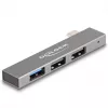 DeLOCK 3-pordiline õhuke USB-jaotur USB USB-C 10 Gbps 2 x USB 2.0