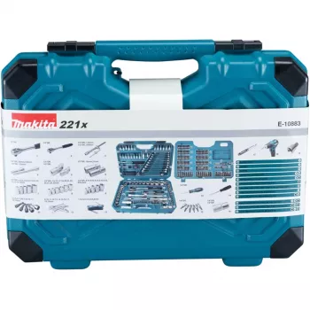 Makita E-10883 mehaanikute tööriistakomplekt 221 tööriista