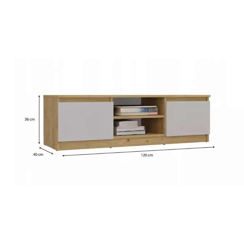 MALWA 120 TV-kapp, artisan tamm/kašmiir