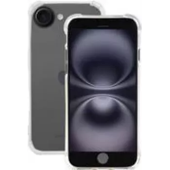 Mobilis R Series iPhone 16e jaoks - Läbipaistev - Pehme kotiga ümbris