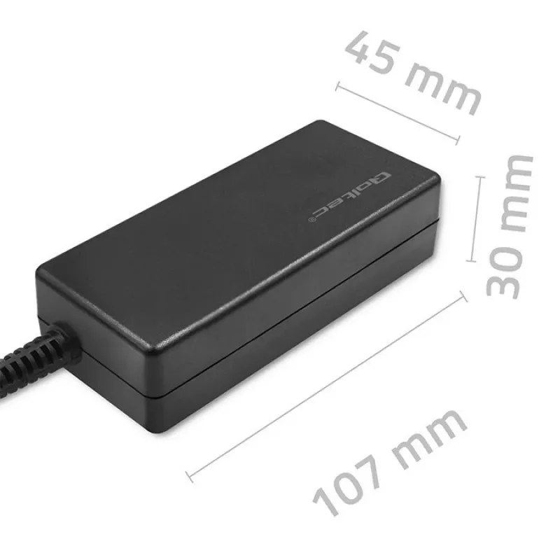 Qoltec 51774 Toiteadapter LG monitorile 25W | 1,3A | 19V | 6,5 * 4,4 + toitekaabel