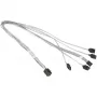 Supermicro - SATA- / SAS-kaabel - Mini SAS HD (SFF-8643) SATA-le - 50/50/60/70 cm - A+ Server 1013, SuperServer 5018, 5019, 5019S, SuperStorage Server 5019D8 jaoks