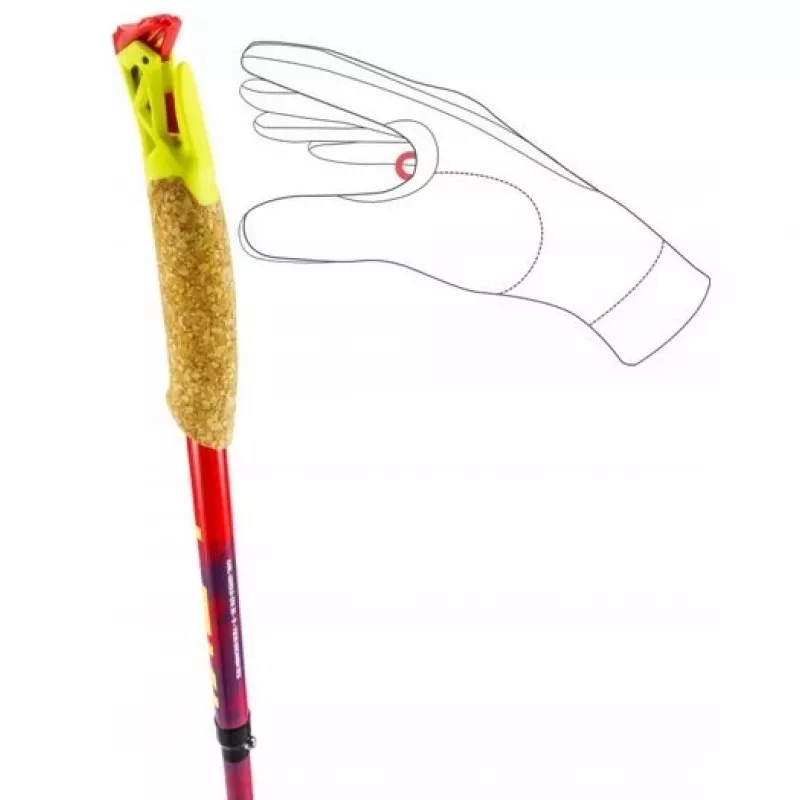 Matkakepid Leki TRL Ultratrail FX One 120 cm, punane