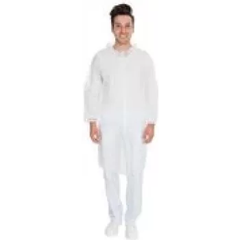 HYGOSTAR ECO HYGOBASE ühekordne külastajakittel, valge, XXXL, 10 tk
