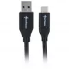USB 3.2 Gen 2 kaabel, USB-A pistik > USB-C pistik (must, 0,5 meetrit)