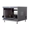 Riiulisammas TECHLY 367652 kaablikorraldaja 3M kleepkinnitusega, teras, 550×550×410 mm, must