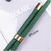 Telefonikett Lookabe loo014 iPhone XR-ile – kuldne-roheline kaitsekott rihmaga