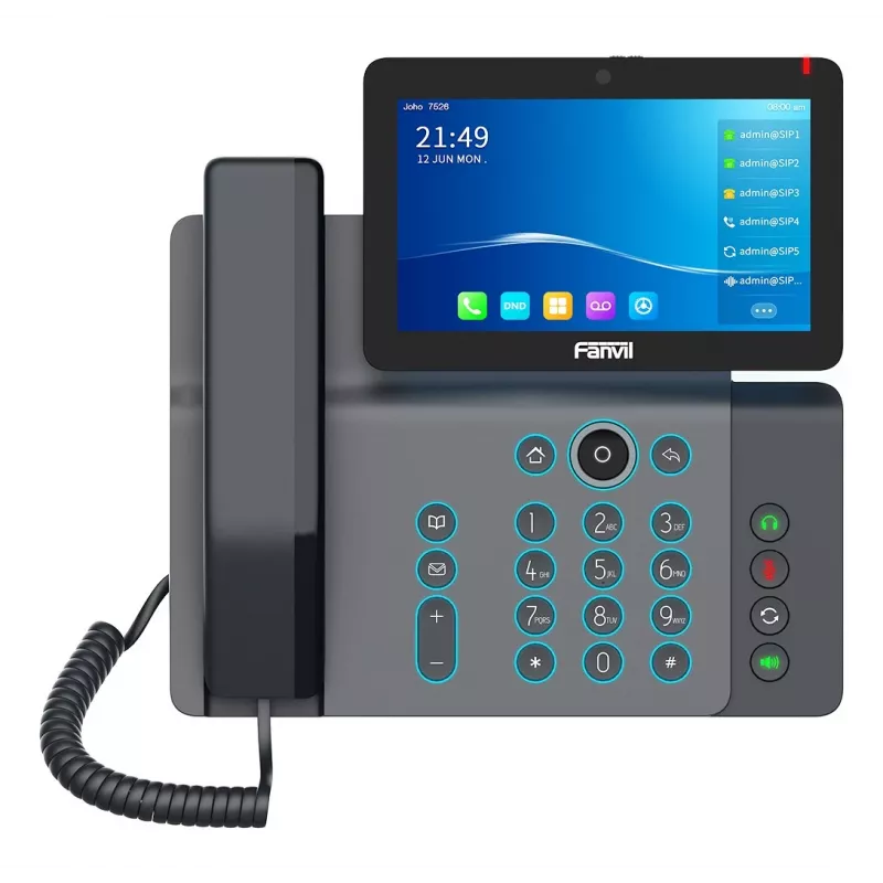 Fanvil V67 IP-telefon must 20 liini LCD Wi-Fi