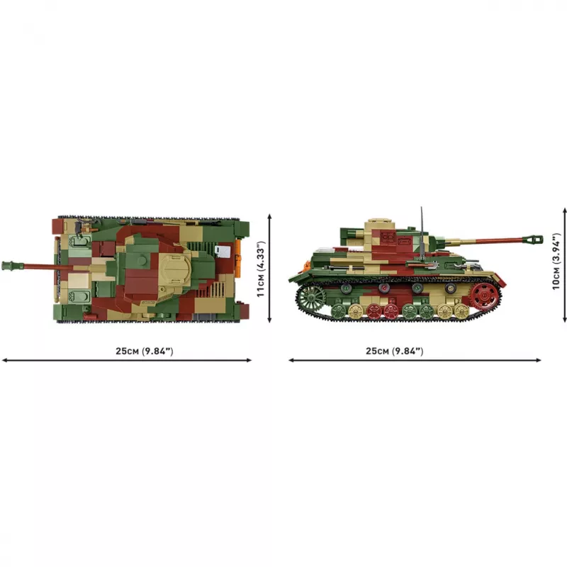 Blocks WWII PZKPFW IV AUSF.G 1107 klotsi