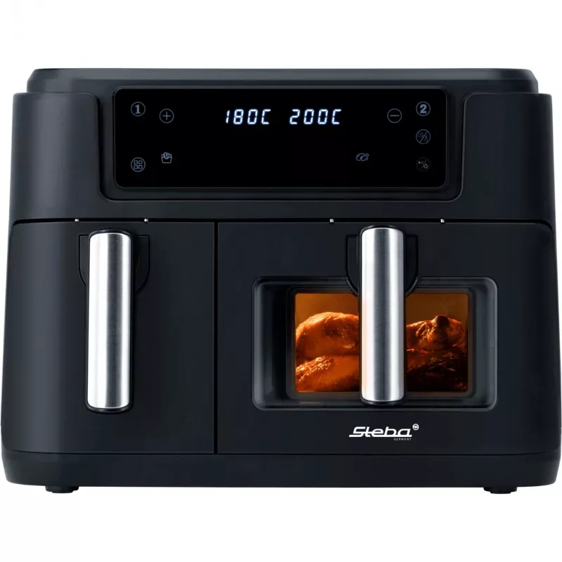 Kahekordne õhufritüür HF 9500 DUO (must, 2400 W, 2 korvi 6 L + 3,5 L)