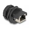 DeLOCK RJ45 Cat.6A ühenduspesa IP67 veekindel tolmukindel must