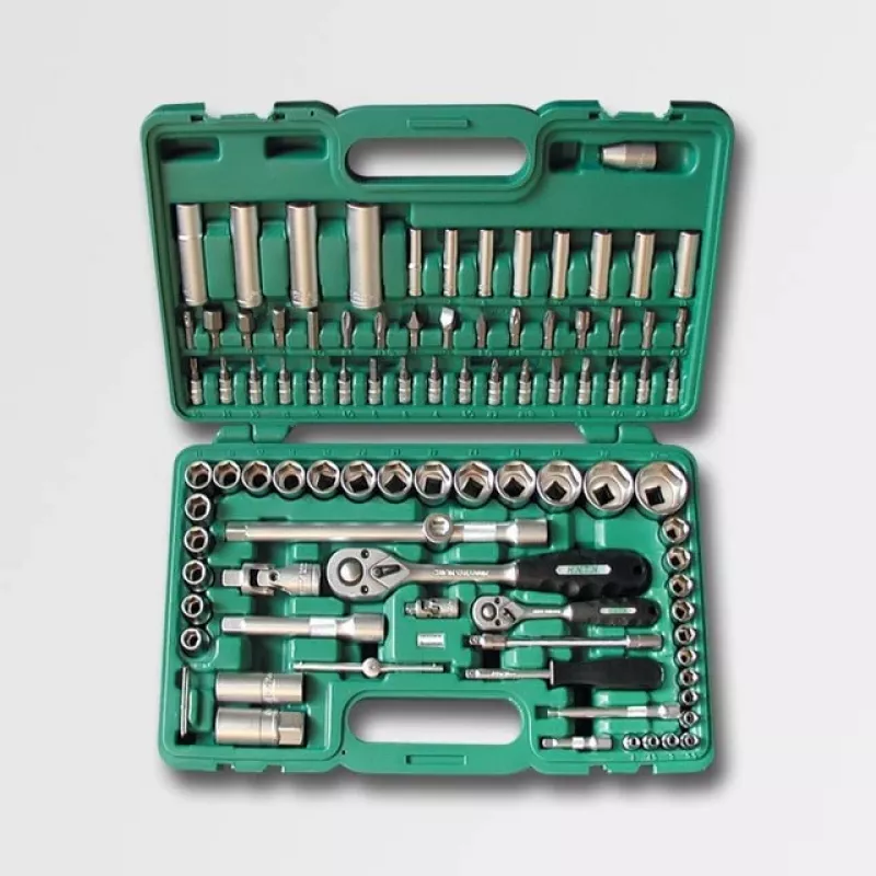 Mutrivõtmekomplekt HONITON 94-osaline Professional H4060 — segakomplekt kinnitus- ja padrunvõtmed, hoiukohver