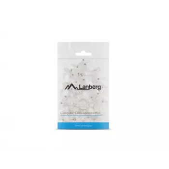 LANBERG RJ-45 pistik PLU-5000, U/UTP (UTP) varjestus, läbipaistev valge, 100 tk pakendis