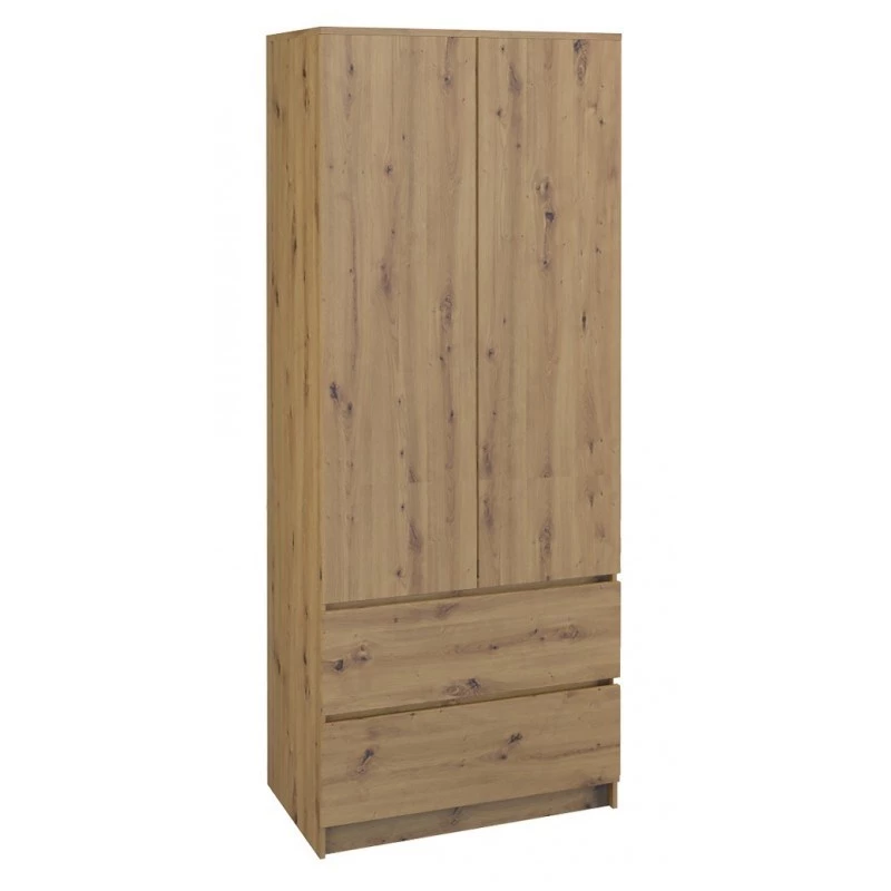 Topeshop SZAFA MALWA ART bedroom wardrobe/closet 5 shelves 2 uks(s) tamm